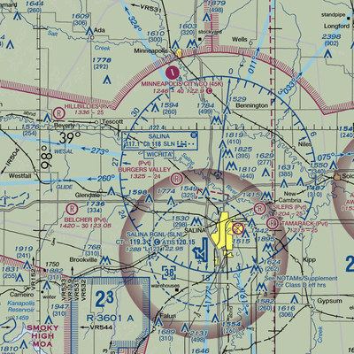 Burger's Valley Airport (58KS) VFR Sectional  Gaming Mouse Pad