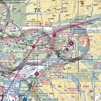 Fairview East Airport (58AK) VFR Sectional  Gaming Mouse Pad