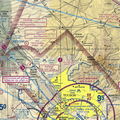 La Cholla Airpark (57AZ) VFR Sectional  Gaming Mouse Pad