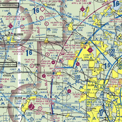 Sky Soaring Airport (55LL) VFR Sectional  Gaming Mouse Pad