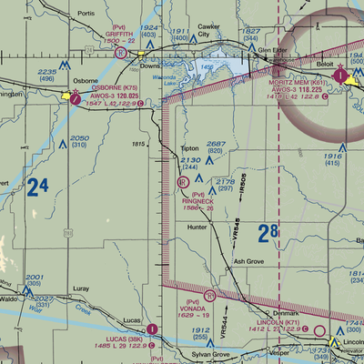 Ringneck Ranch Airport (55KS) VFR Sectional  Gaming Mouse Pad