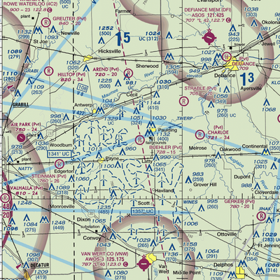 Buehler Airport (54OH) VFR Sectional  Gaming Mouse Pad