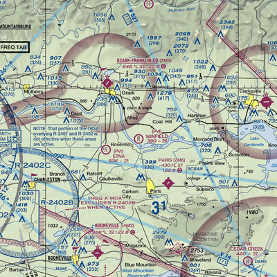 Winfield Airpark (54AR) VFR Sectional  Gaming Mouse Pad