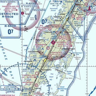 The Salmon Farm Airport (Pvt) (53VG) VFR Sectional  Gaming Mouse Pad