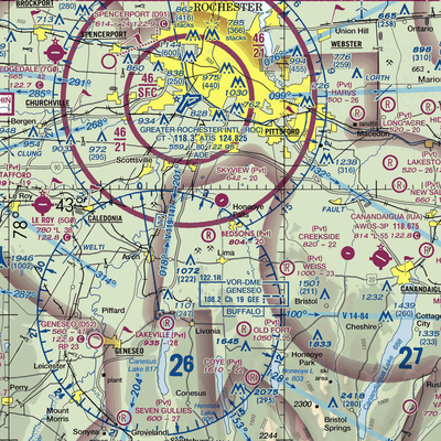 Smiths Land Base Airport (53NY) VFR Sectional  Gaming Mouse Pad