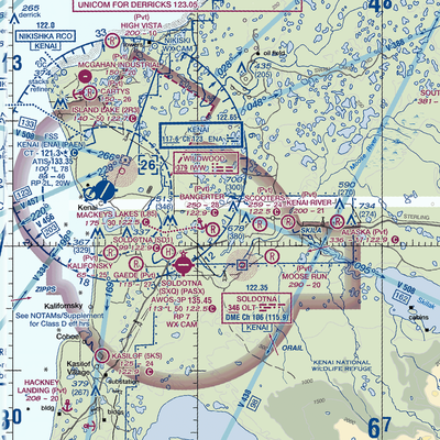 Lakewood Airstrip (53AK) VFR Sectional  Gaming Mouse Pad