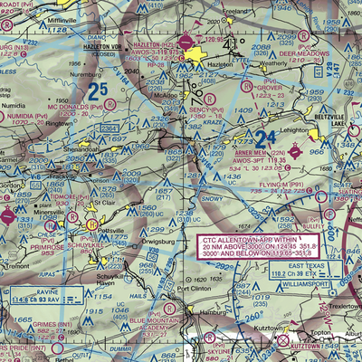 Wildcat Airport (52PA) VFR Sectional  Gaming Mouse Pad