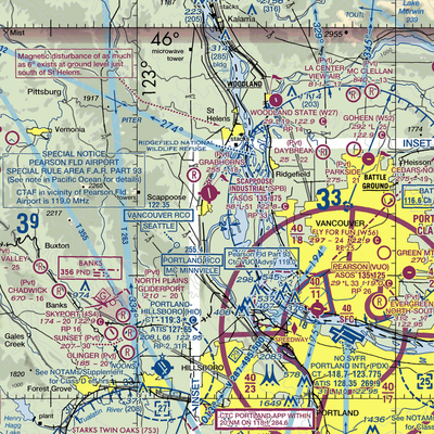 Chinook Ultralight Airpark (52OR) VFR Sectional  Gaming Mouse Pad