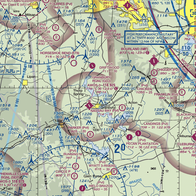 Barstool Ranch Airport (51TE) VFR Sectional  Gaming Mouse Pad