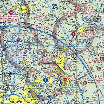 Ervin Airfield (50NC) VFR Sectional  Gaming Mouse Pad