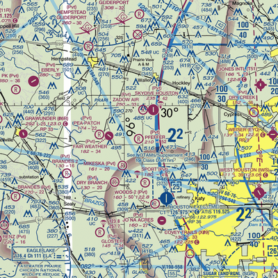 Pfeffer & Son Farms Airport (4XS0) VFR Sectional  Gaming Mouse Pad