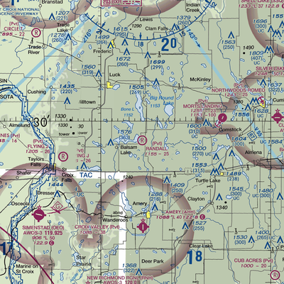 David Randall Airport (4WN5) VFR Sectional  Gaming Mouse Pad