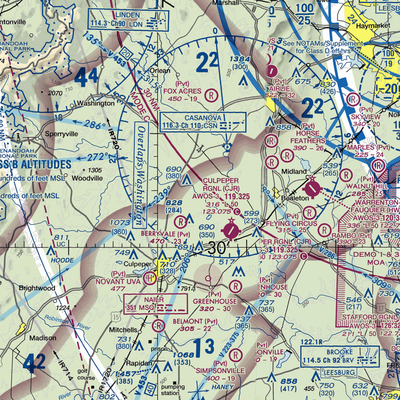 Pleasantdale Field (4VA9) VFR Sectional  Gaming Mouse Pad