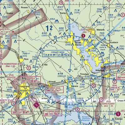 Hancock Airport (4TX5) VFR Sectional  Gaming Mouse Pad