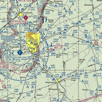 Southfork Airport (4TN9) VFR Sectional  Gaming Mouse Pad