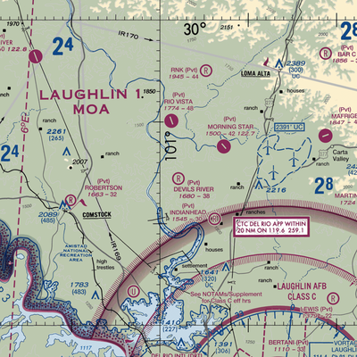 Devil's River Ranch Airport (4TE7) VFR Sectional  Gaming Mouse Pad