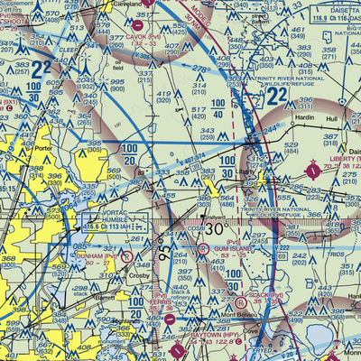 Jamison Airstrip (4TE6) VFR Sectional  Gaming Mouse Pad