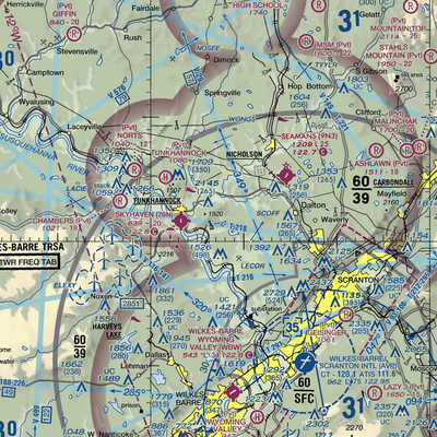 C.J.K. Airport (4PN8) VFR Sectional  Gaming Mouse Pad