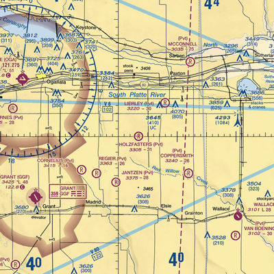 Holzfaster's Airport (4NE9) VFR Sectional  Gaming Mouse Pad