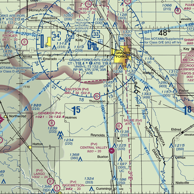 Knutson Airport (4ND1) VFR Sectional  Gaming Mouse Pad