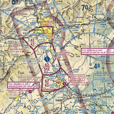 Cane Creek Airport (4NC6) VFR Sectional  Gaming Mouse Pad