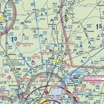 Providence Airpark (4MS9) VFR Sectional  Gaming Mouse Pad