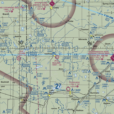 Mulder Field Inc Airport (4MN4) VFR Sectional  Gaming Mouse Pad