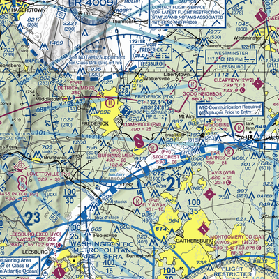 Ijamsville Airport (4MD8) VFR Sectional  Gaming Mouse Pad