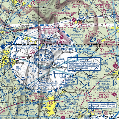 Catoctin Crosswind Airport (4MD7) VFR Sectional  Gaming Mouse Pad