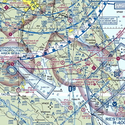 Clements Airport (4MD4) VFR Sectional  Gaming Mouse Pad