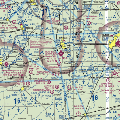 Staton Airport (4LL1) VFR Sectional  Gaming Mouse Pad