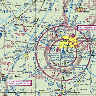 Litchfield RLA Restricted Landing Area (4IS7) VFR Sectional  Gaming Mouse Pad