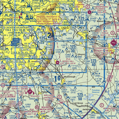 Gorden E Bellah International Airport (4GE2) VFR Sectional  Gaming Mouse Pad