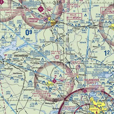 Viola Farm Airport (4GE1) VFR Sectional  Gaming Mouse Pad