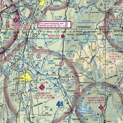 R.M. Harris Airport (4GA4) VFR Sectional  Gaming Mouse Pad