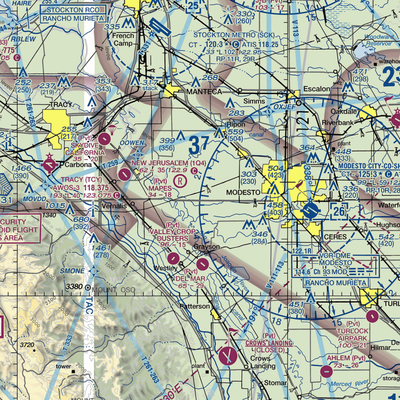 Yandell Ranch Airport (4CA8) VFR Sectional  Gaming Mouse Pad