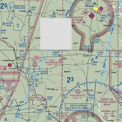 McCasland Ranch Airport (49XS) VFR Sectional  Gaming Mouse Pad