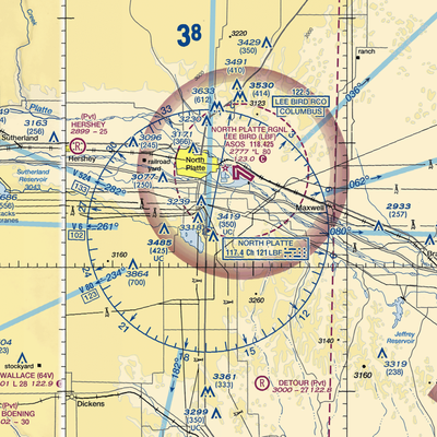 Harden Airstrip (49NE) VFR Sectional  Gaming Mouse Pad