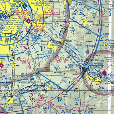 Willow Ridge Airport (49MN) VFR Sectional  Gaming Mouse Pad