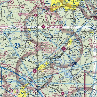 Morrison Field (48NC) VFR Sectional  Gaming Mouse Pad