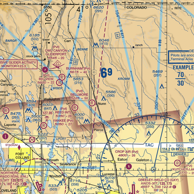 Shaull Farm Airstrip (48CO) VFR Sectional  Gaming Mouse Pad