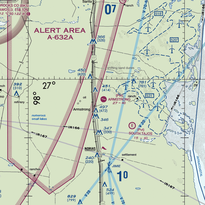 Armstrong Ranch Airport (47TX) VFR Sectional  Gaming Mouse Pad