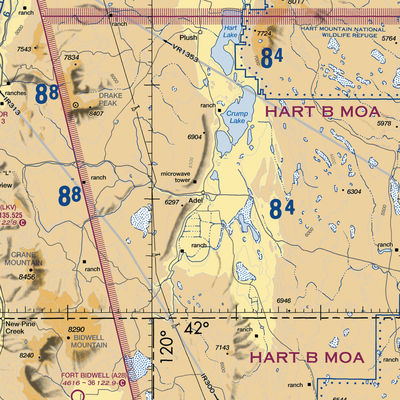 Mc Ranch Airport (47OR) VFR Sectional  Gaming Mouse Pad