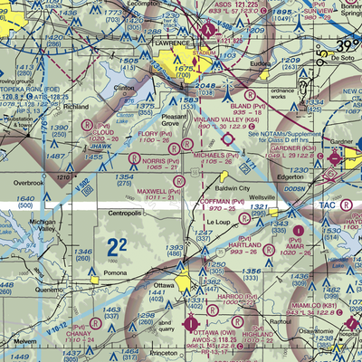 Maxwell Airport (47KS) VFR Sectional  Gaming Mouse Pad