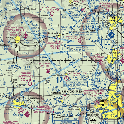 Flying Z Ranch Airport (47IS) VFR Sectional  Gaming Mouse Pad