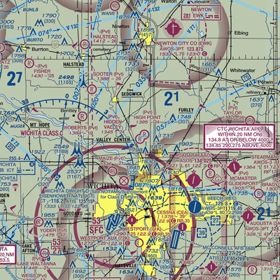 Hidden Valley Airport (46KS) VFR Sectional  Gaming Mouse Pad