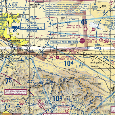 Crystal Airport (46CN) VFR Sectional  Gaming Mouse Pad