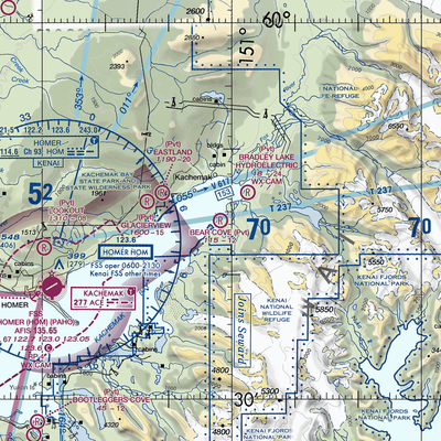 Bear Cove Farm Airport (46AK) VFR Sectional  Gaming Mouse Pad