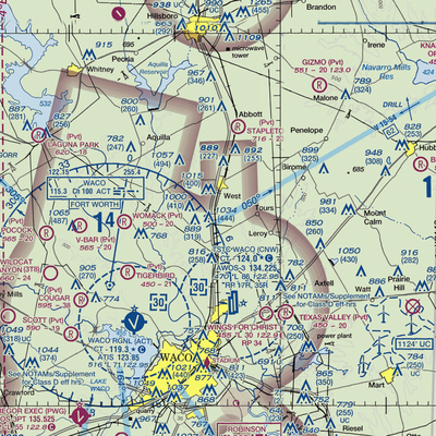 West Airpark (45TX) VFR Sectional  Gaming Mouse Pad