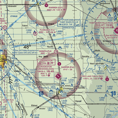 Kaml Airstrip (45MN) VFR Sectional  Gaming Mouse Pad